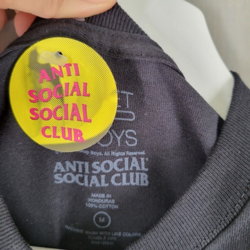Anti Social Social Club Pet Shop Boys UK Flag Black T Shirt Mens M‎ - Picture 4 of 4